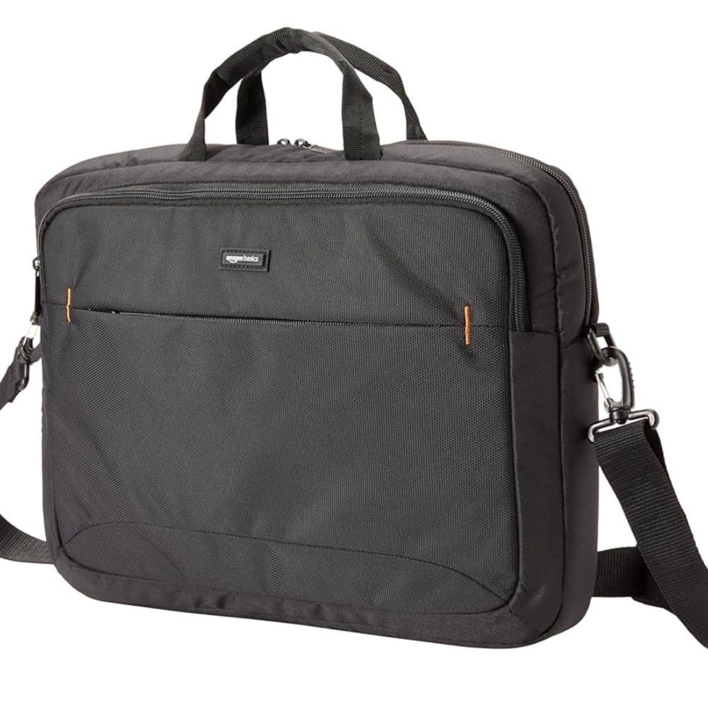 NWOT Amazon Black Basics 15 inch Laptop Case Bag, Fits Dell, HP, Lenovo, MacBook